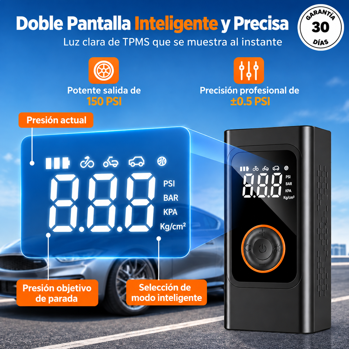 Inflador de Neumáticos Inalámbrico