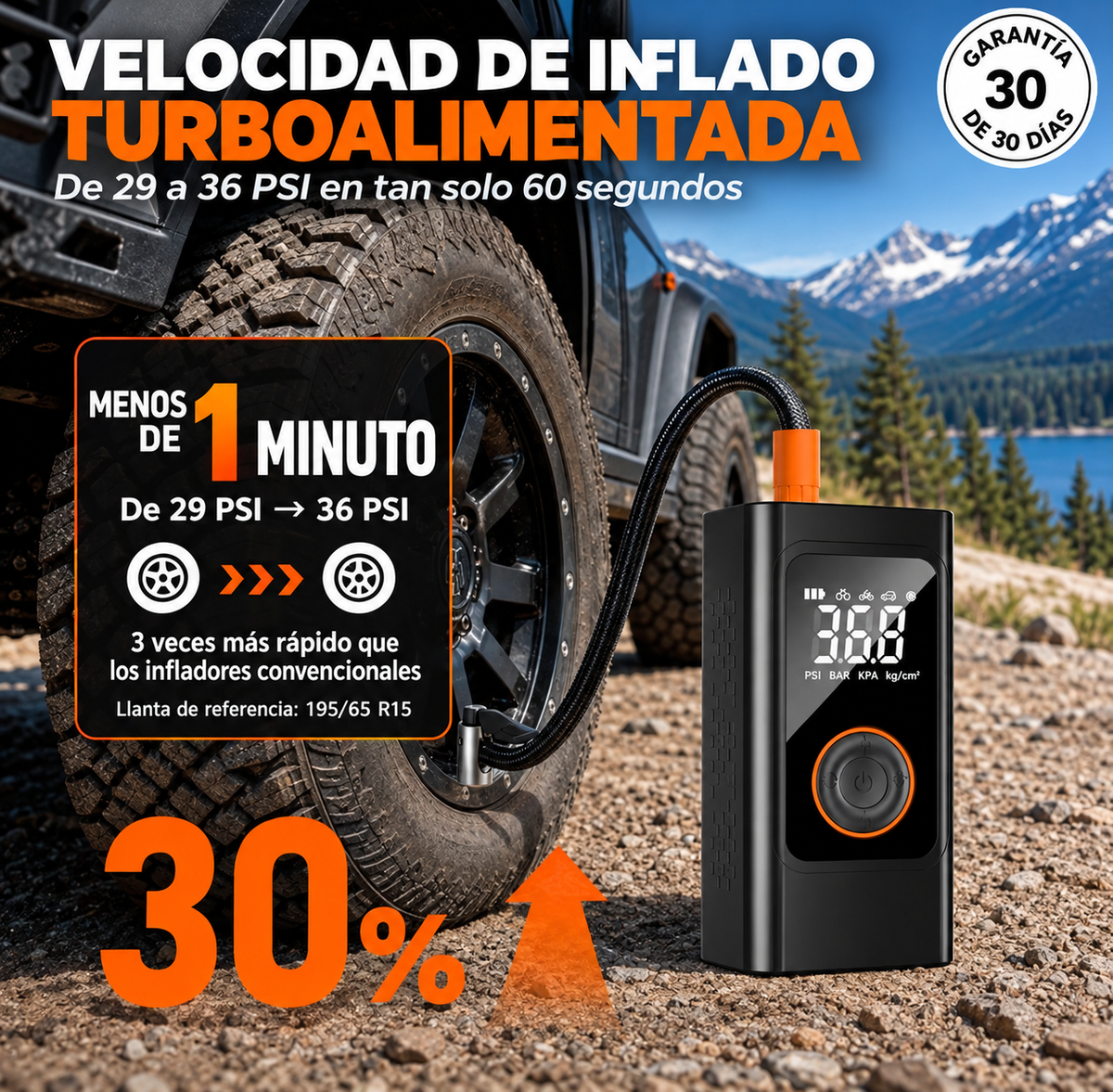 Inflador de Neumáticos Inalámbrico